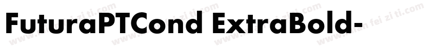 FuturaPTCond ExtraBold字体转换